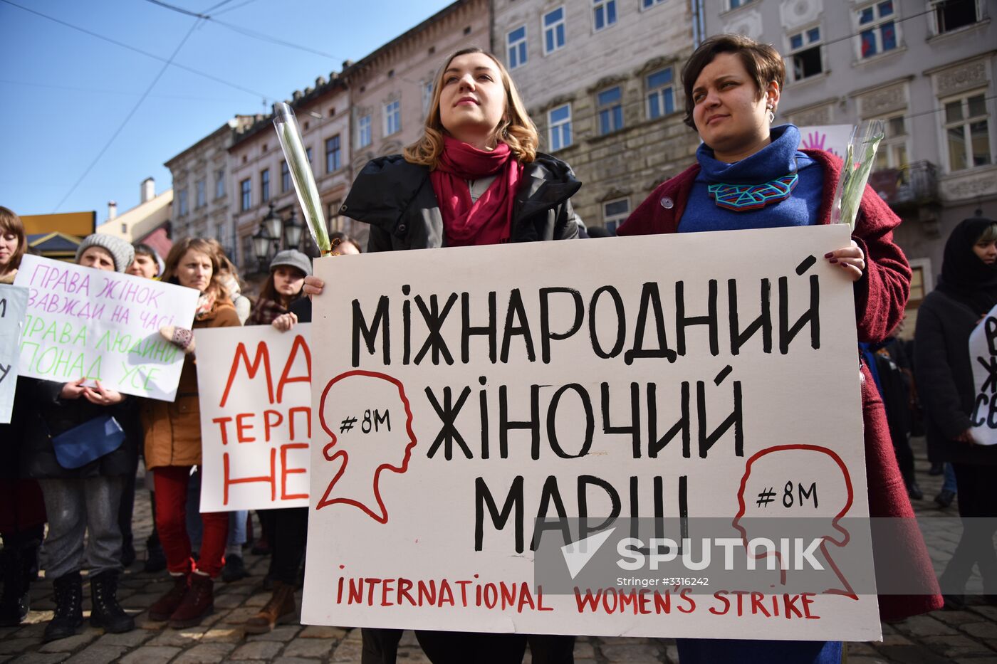 Womens' protest in Ukraine