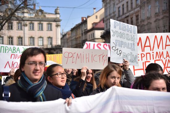 Womens' protest in Ukraine