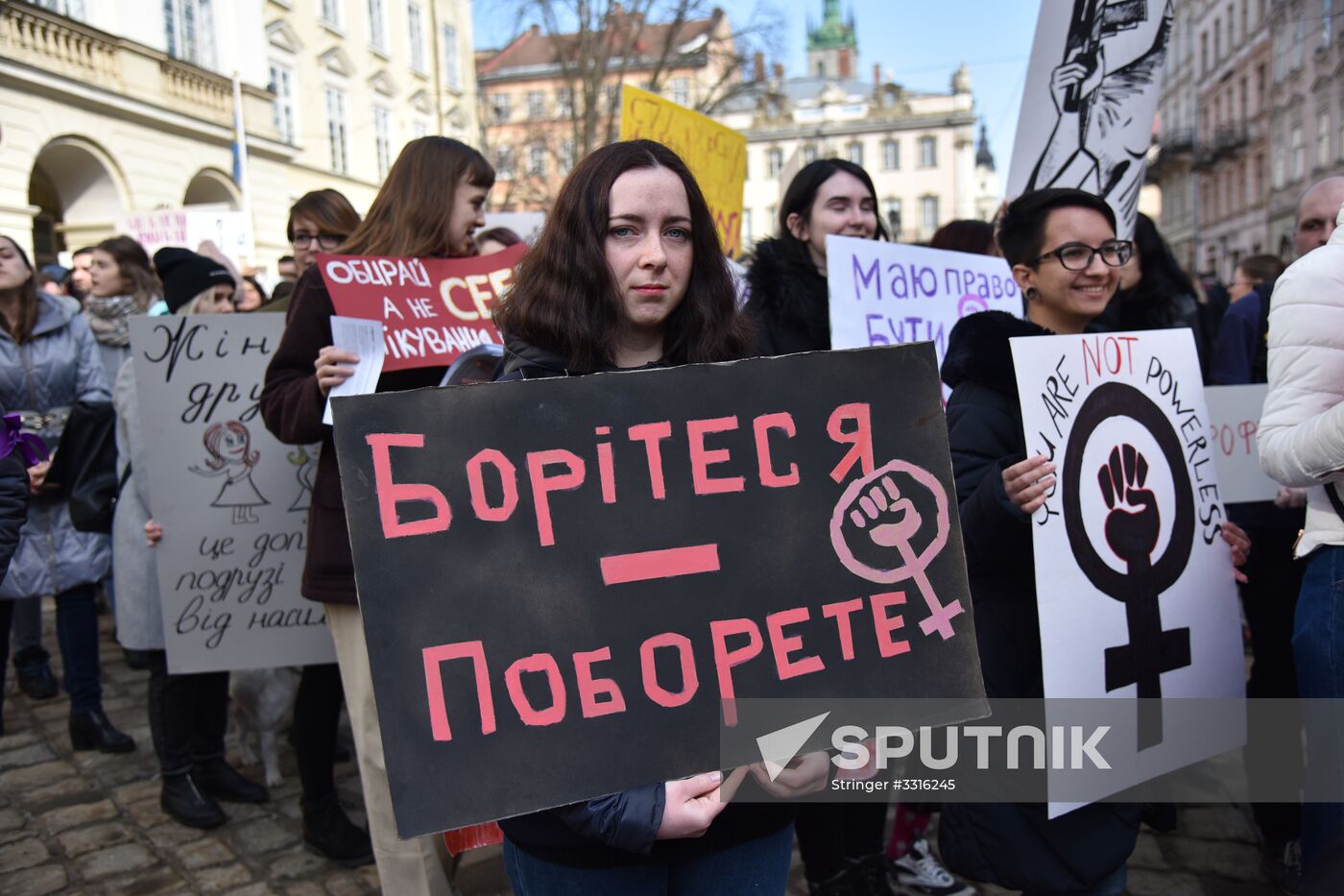 Womens' protest in Ukraine