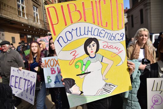 Womens' protest in Ukraine