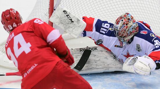 Ice hockey. KHL. Spartak vs. CSKA