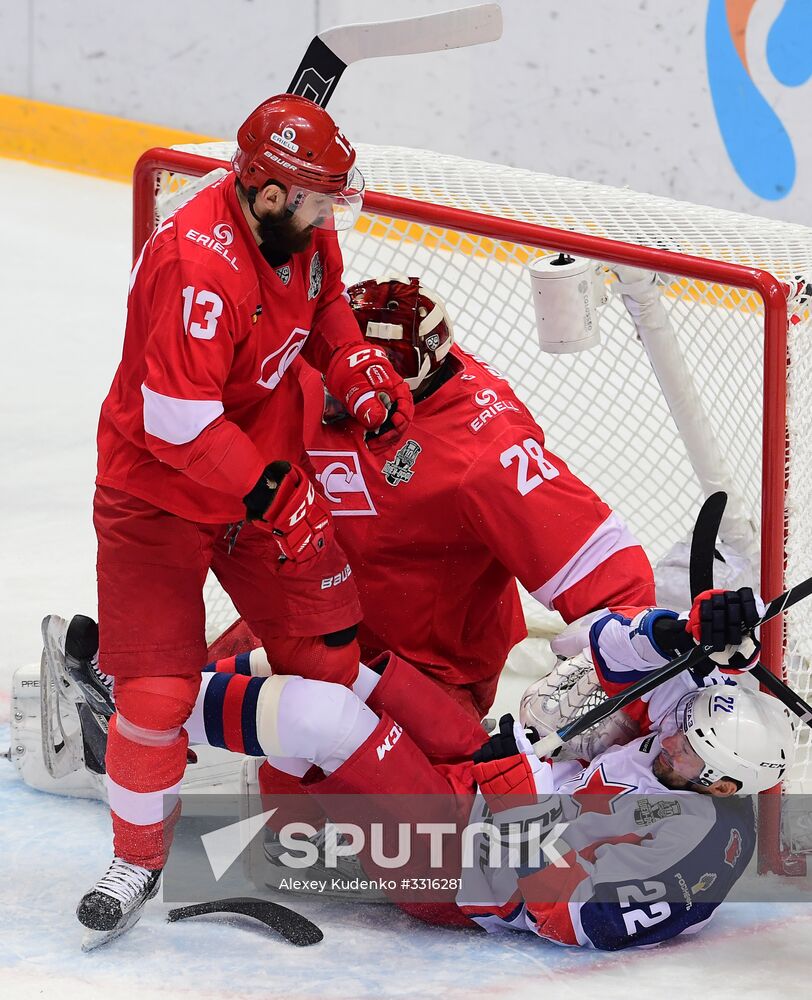 Ice hockey. KHL. Spartak vs. CSKA