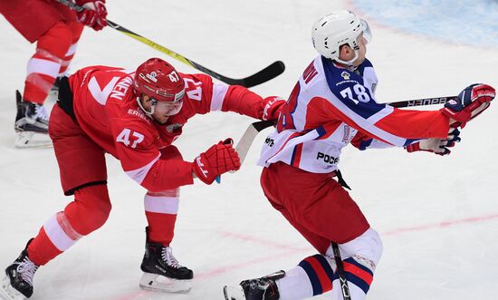 Ice hockey. KHL. Spartak vs. CSKA