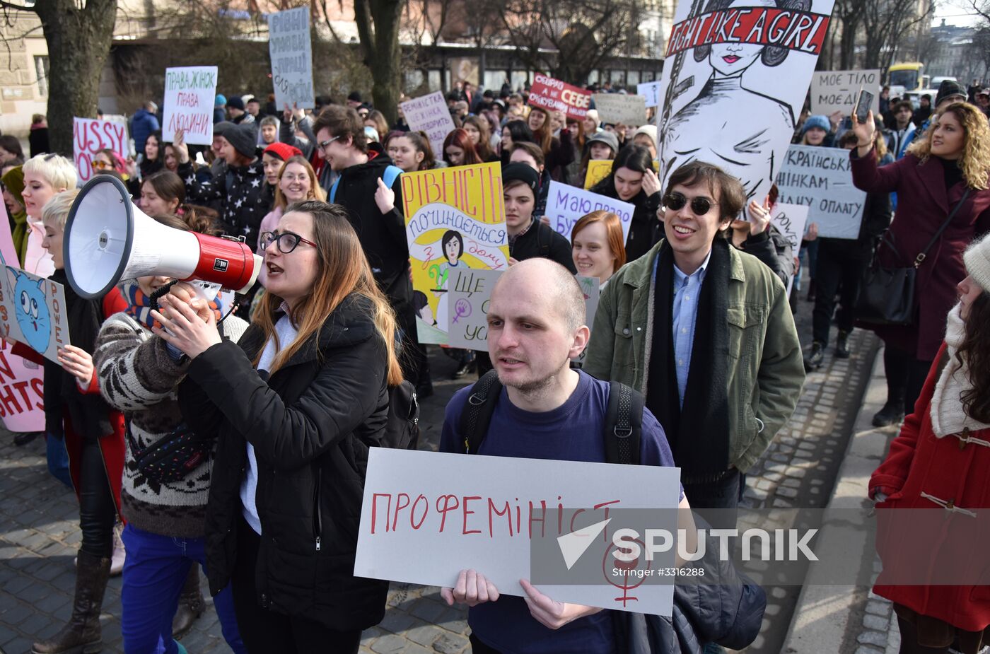 Womens' protest in Ukraine