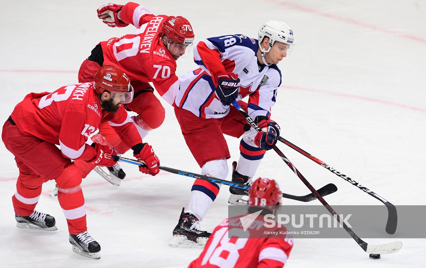 Ice hockey. KHL. Spartak vs. CSKA