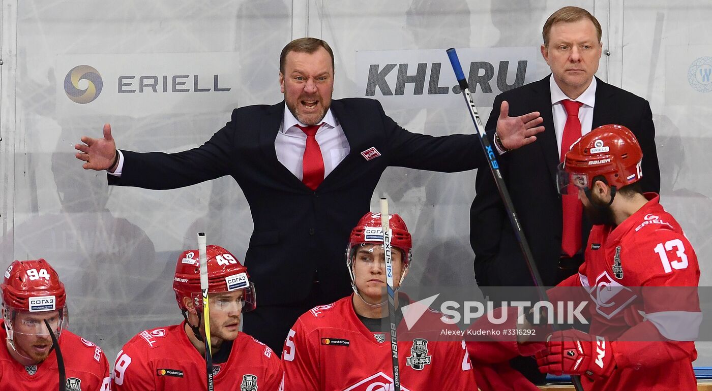 Ice hockey. KHL. Spartak vs. CSKA