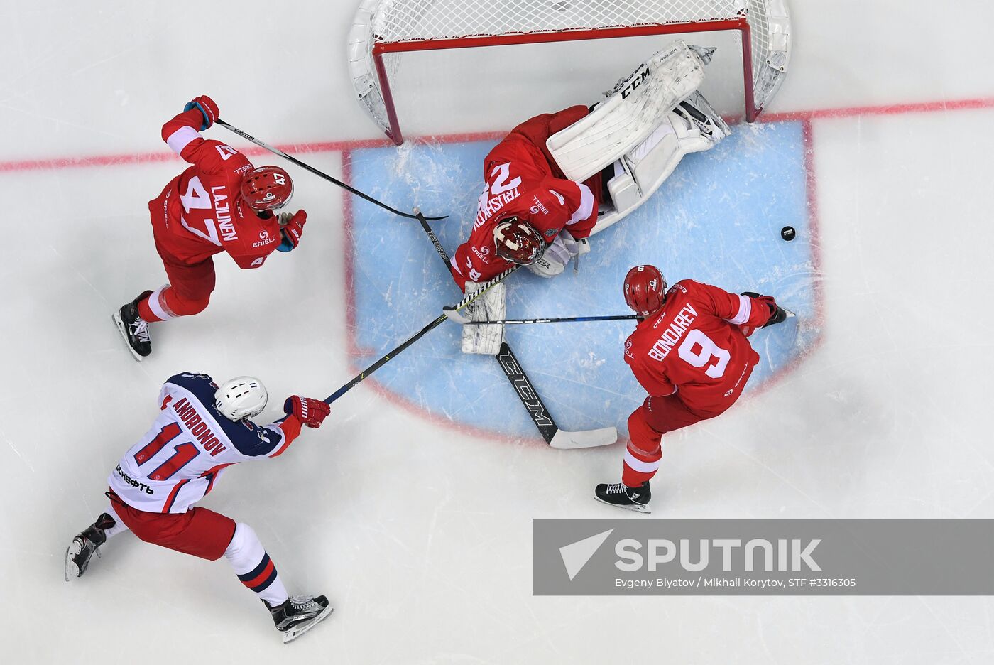 Ice hockey. KHL. Spartak vs. CSKA