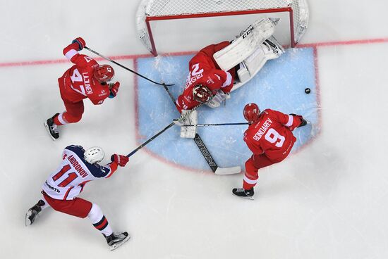 Ice hockey. KHL. Spartak vs. CSKA