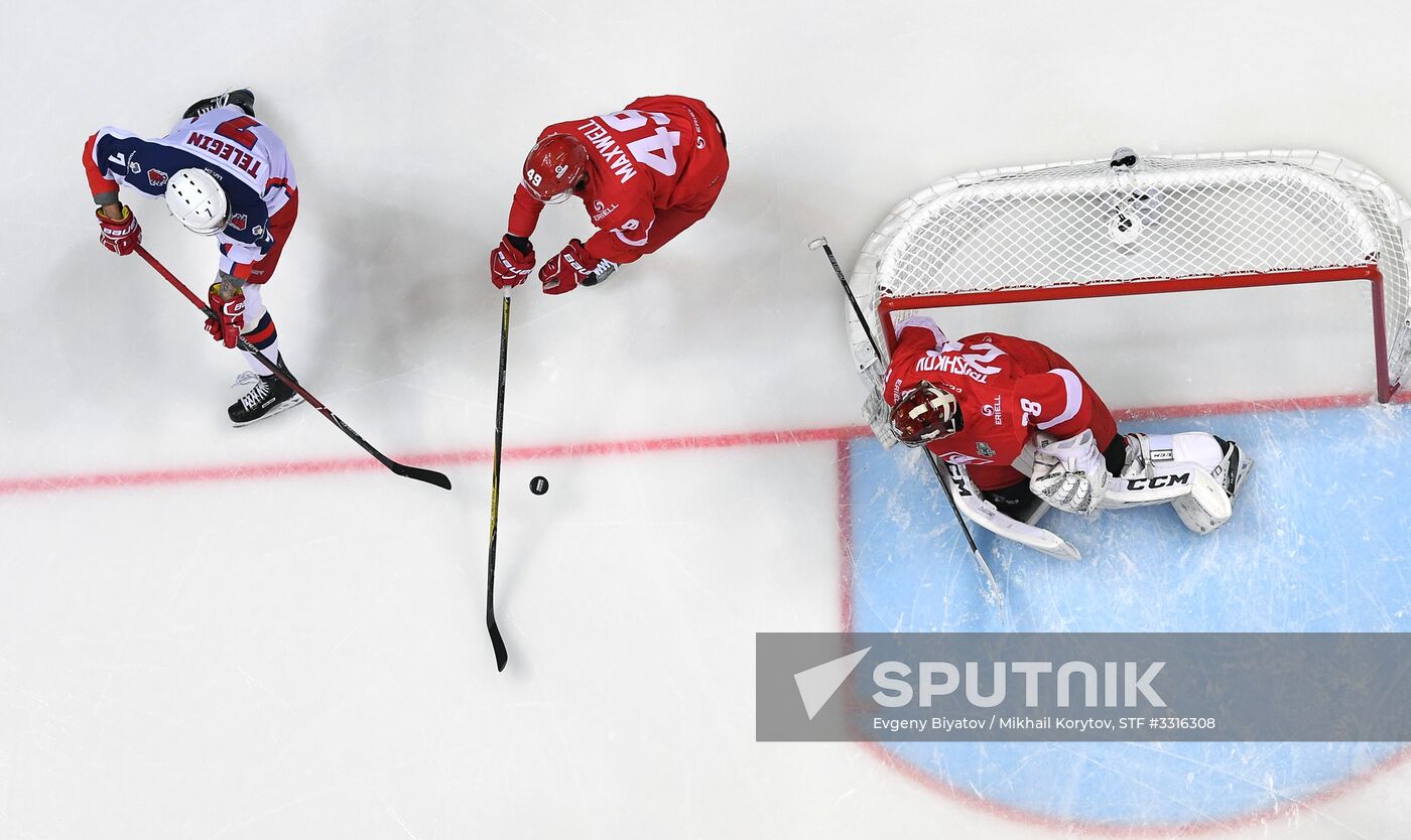 Ice hockey. KHL. Spartak vs. CSKA
