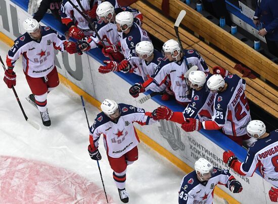 Ice hockey. KHL. Spartak vs. CSKA
