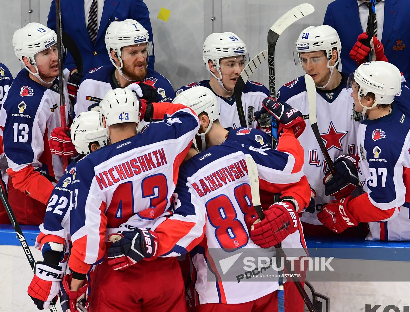 Ice hockey. KHL. Spartak vs. CSKA