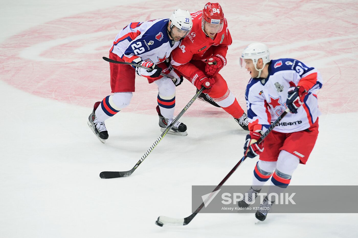 Ice hockey. KHL. Spartak vs. CSKA