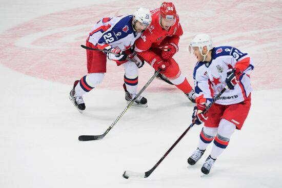 Ice hockey. KHL. Spartak vs. CSKA