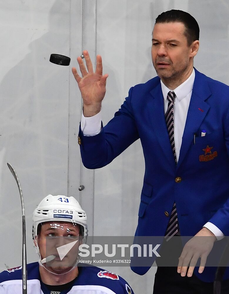 Ice hockey. KHL. Spartak vs. CSKA