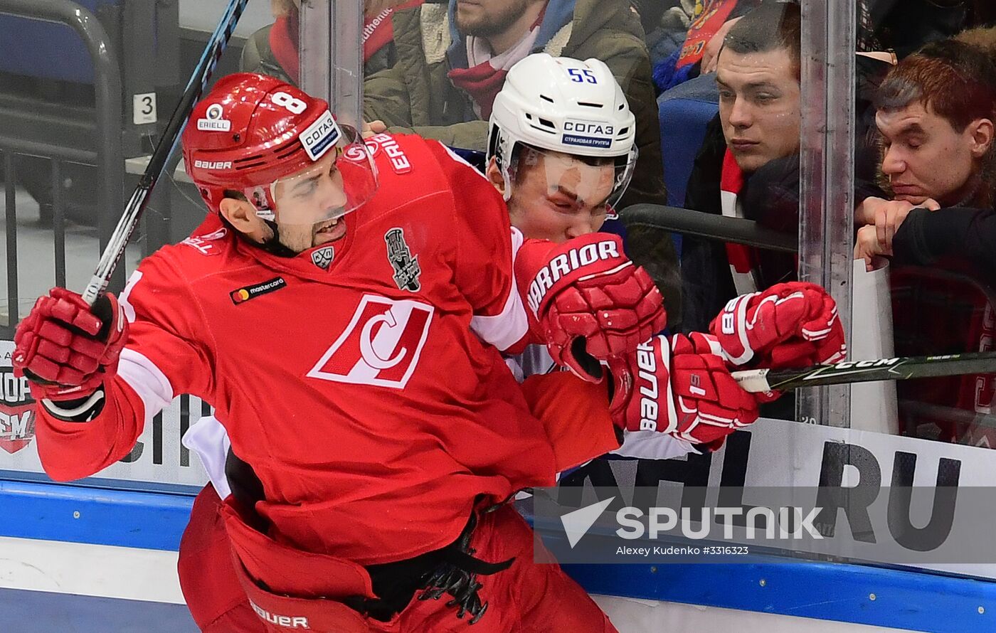 Ice hockey. KHL. Spartak vs. CSKA