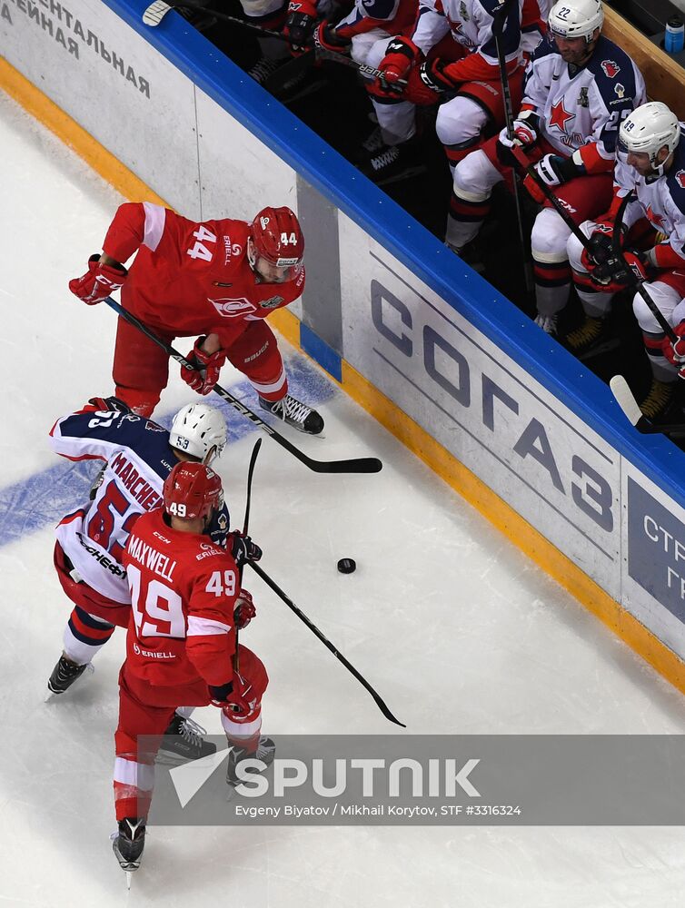 Ice hockey. KHL. Spartak vs. CSKA