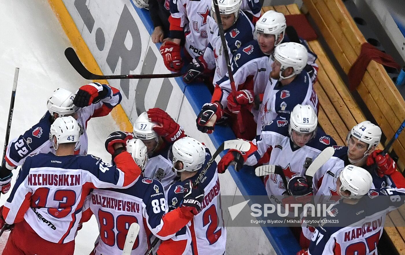 Ice hockey. KHL. Spartak vs. CSKA