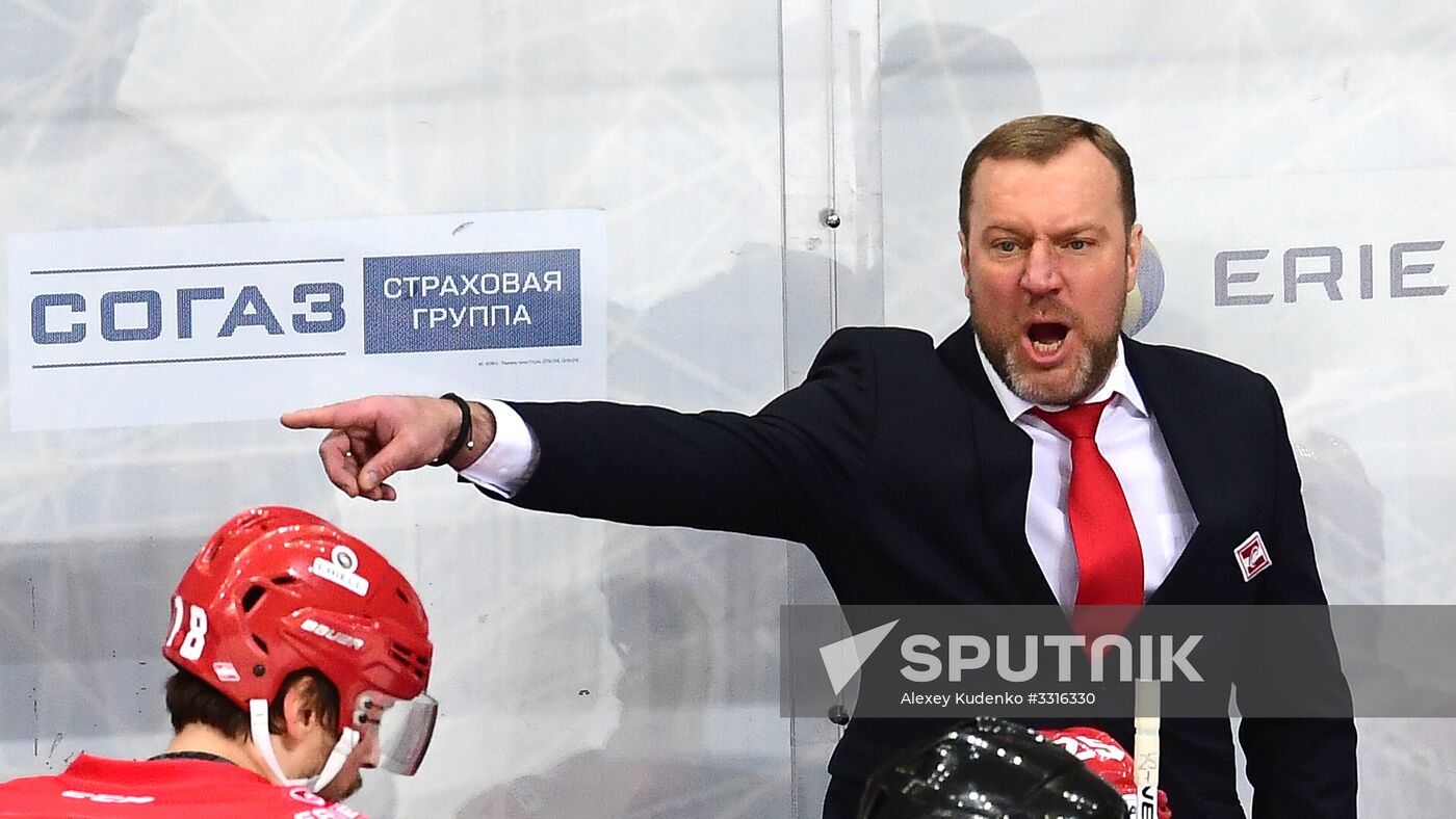 Ice hockey. KHL. Spartak vs. CSKA