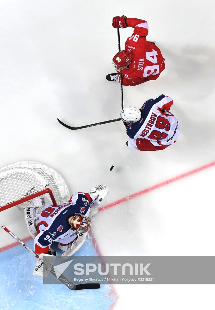 Ice hockey. KHL. Spartak vs. CSKA