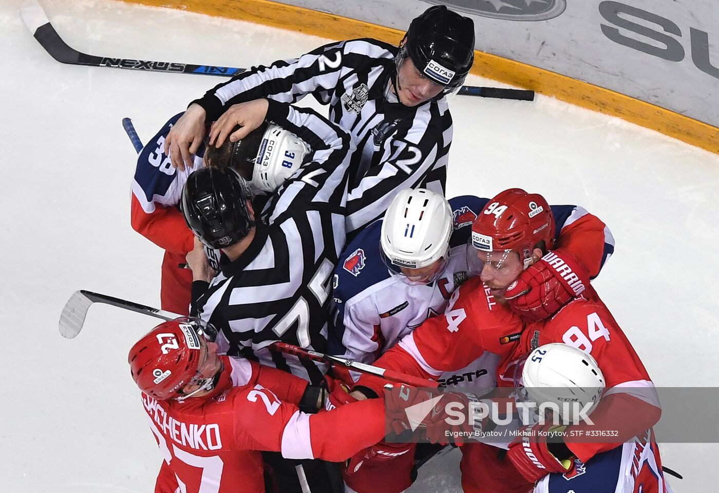Ice hockey. KHL. Spartak vs. CSKA