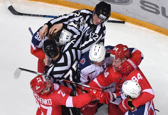 Ice hockey. KHL. Spartak vs. CSKA