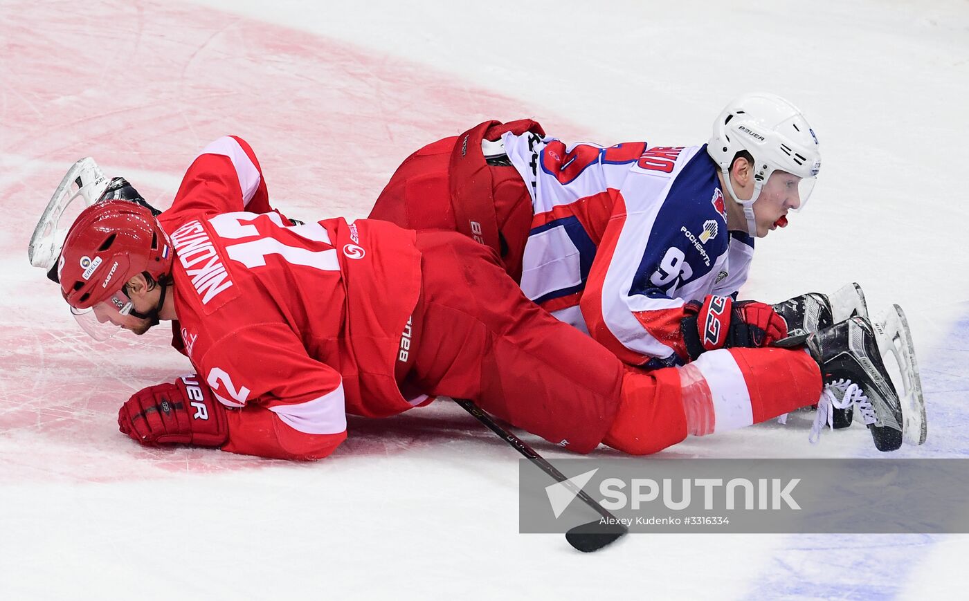 Ice hockey. KHL. Spartak vs. CSKA