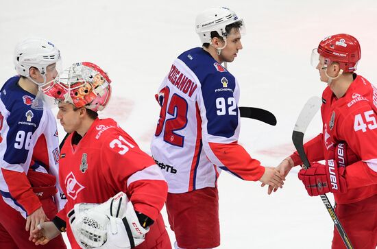 Ice hockey. KHL. Spartak vs. CSKA