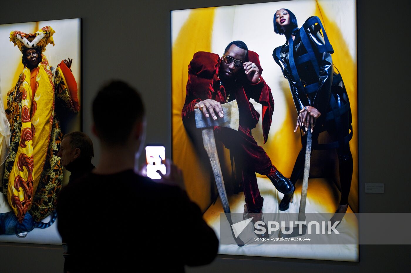 Exhibition featuring 2018 Pirelli Calendar