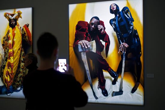 Exhibition featuring 2018 Pirelli Calendar