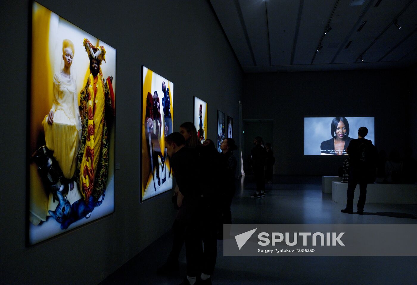 Exhibition featuring 2018 Pirelli Calendar