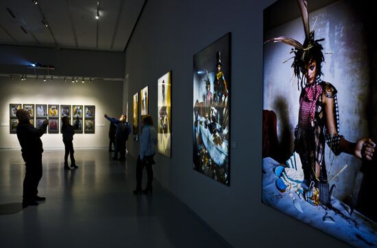 Exhibition featuring 2018 Pirelli Calendar