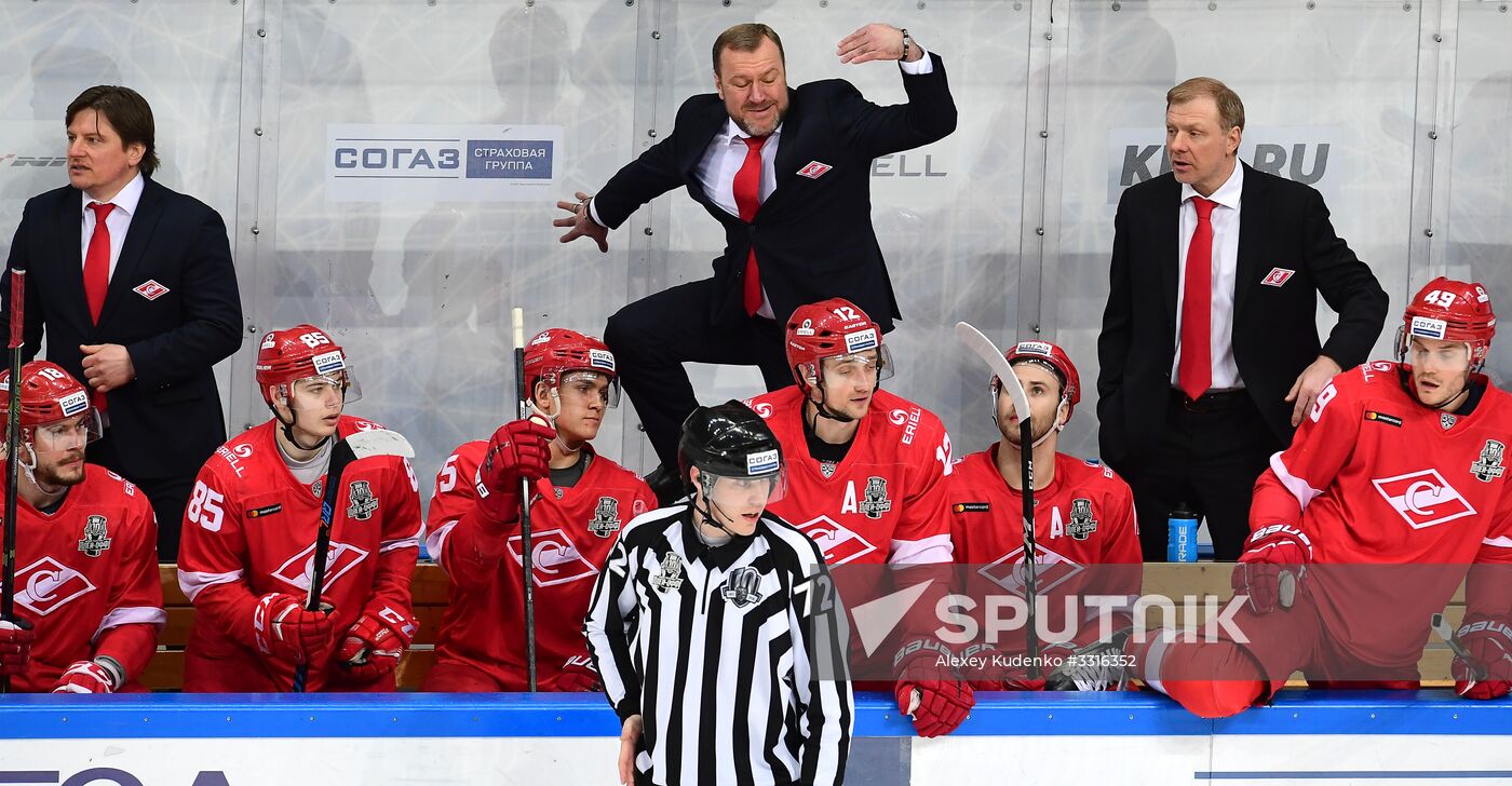 Ice hockey. KHL. Spartak vs. CSKA