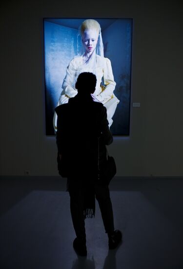 Exhibition featuring 2018 Pirelli Calendar
