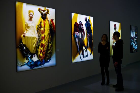 Exhibition featuring 2018 Pirelli Calendar