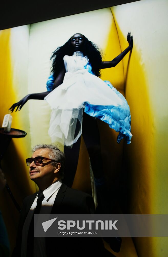 Exhibition featuring 2018 Pirelli Calendar