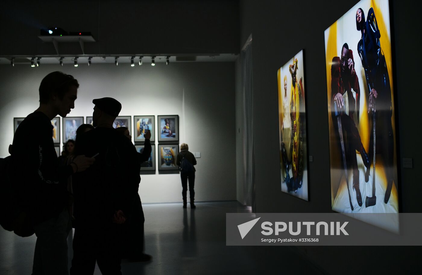 Exhibition featuring 2018 Pirelli Calendar