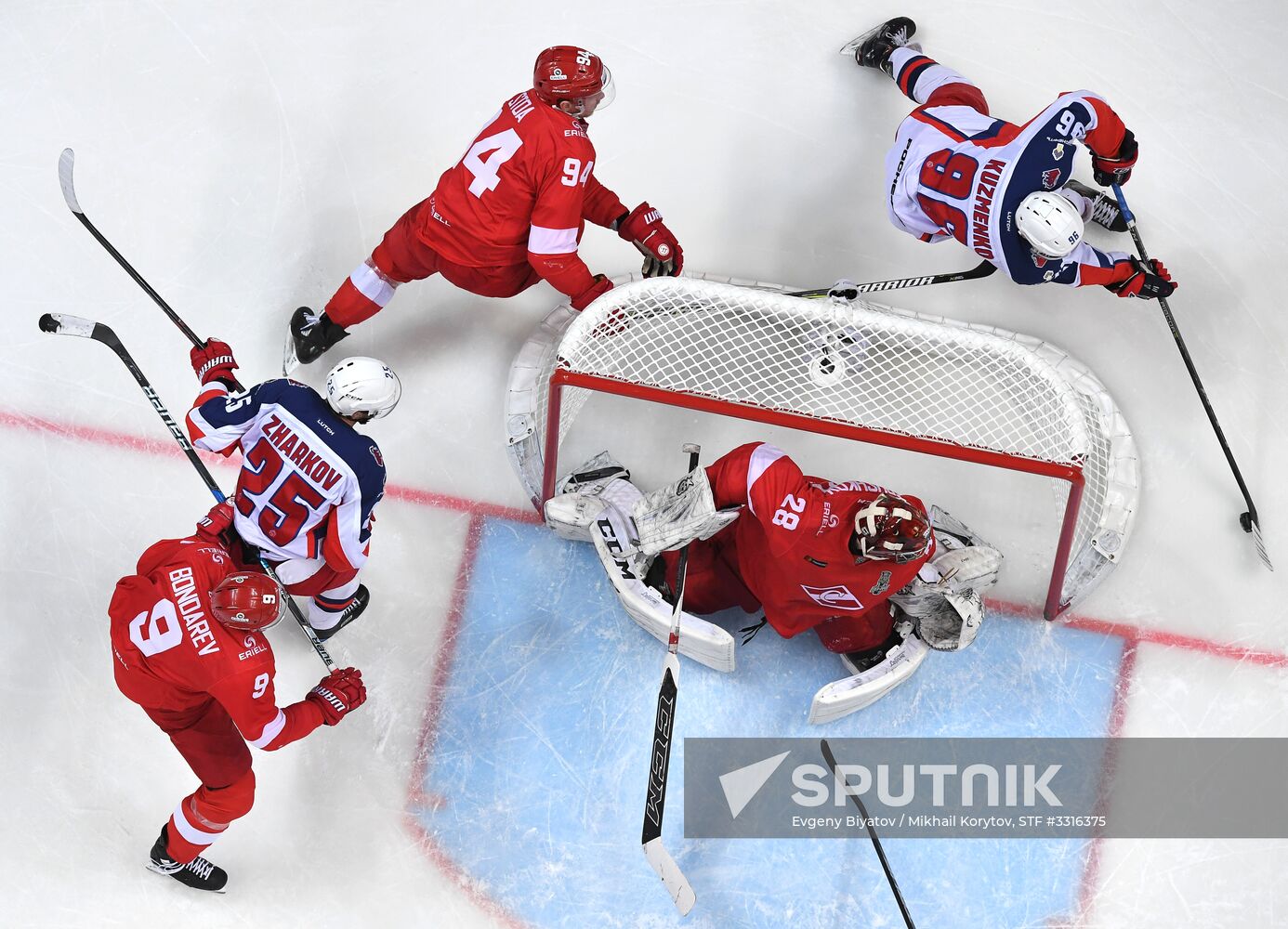 Ice hockey. KHL. Spartak vs. CSKA