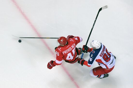 Ice hockey. KHL. Spartak vs. CSKA