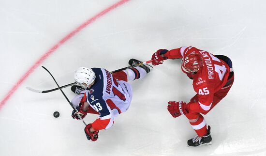 Ice hockey. KHL. Spartak vs. CSKA