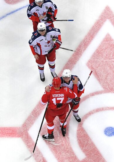 Ice hockey. KHL. Spartak vs. CSKA