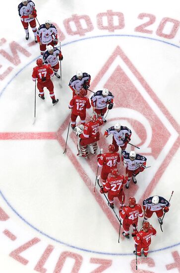 Ice hockey. KHL. Spartak vs. CSKA