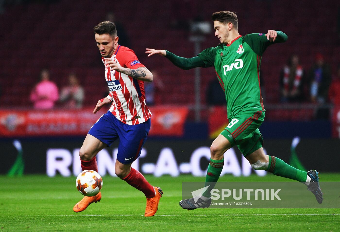 Football. UEFA Europa League. Atletico vs. Lokomotiv