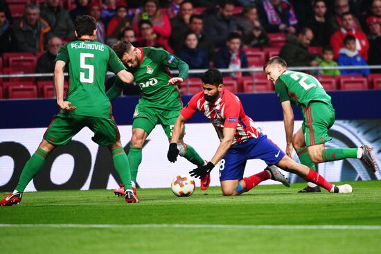 Football. UEFA Europa League. Atletico vs. Lokomotiv