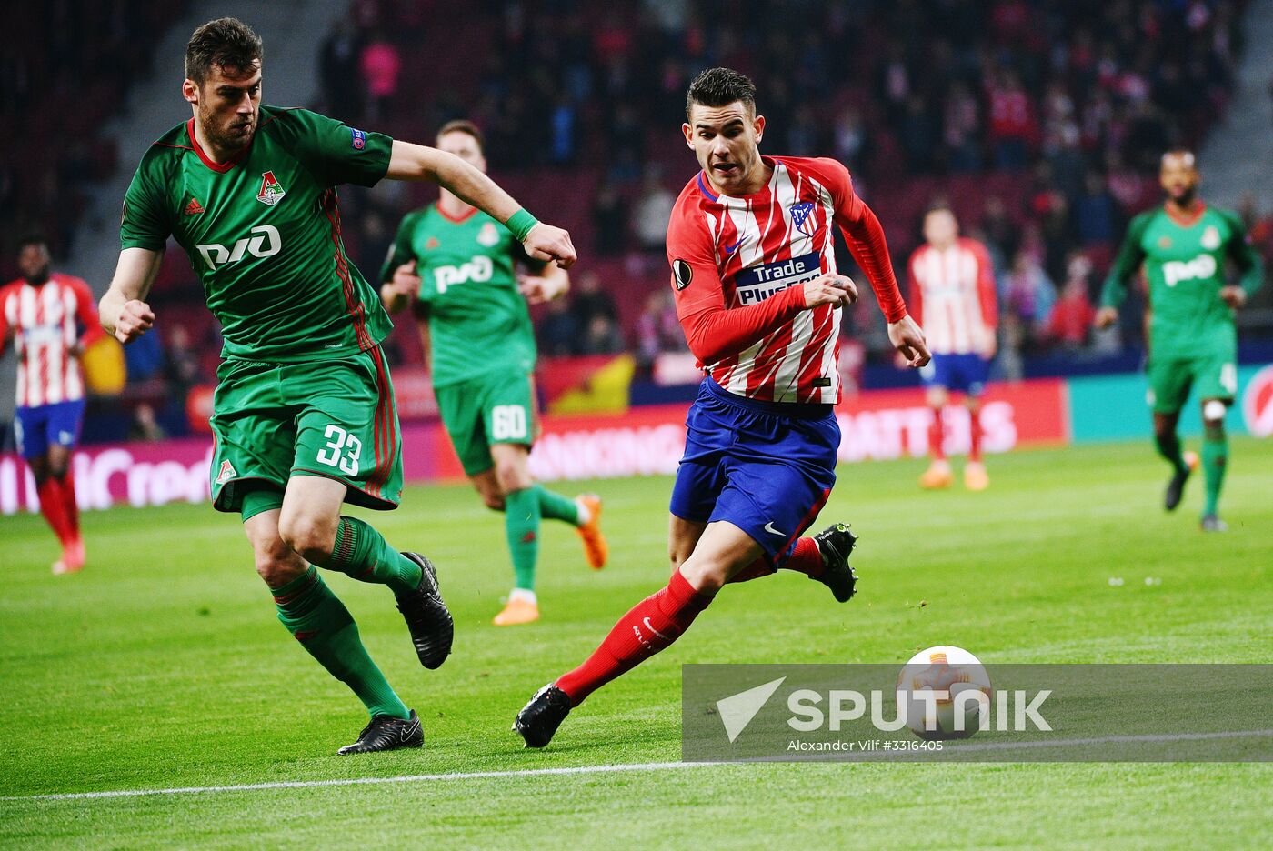 Football. UEFA Europa League. Atletico vs. Lokomotiv