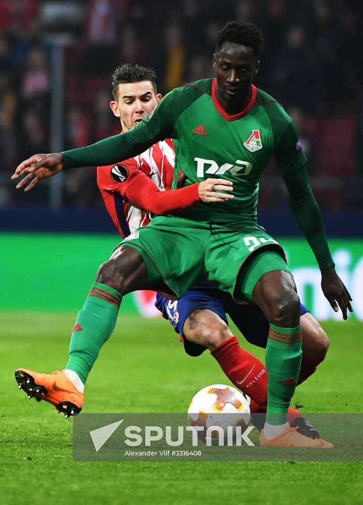 Football. UEFA Europa League. Atletico vs. Lokomotiv