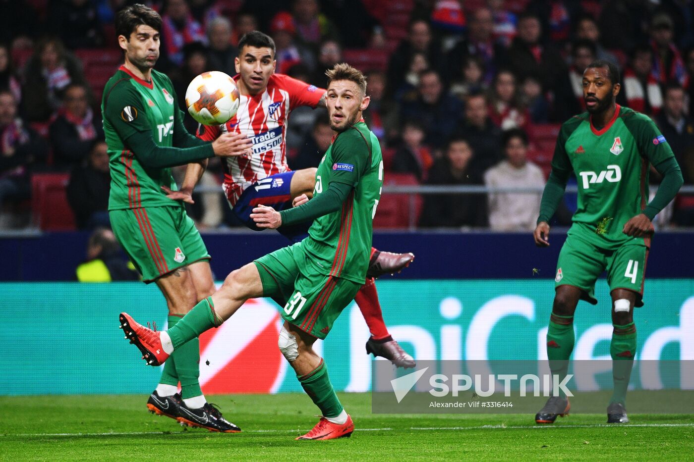 Football. UEFA Europa League. Atletico vs. Lokomotiv