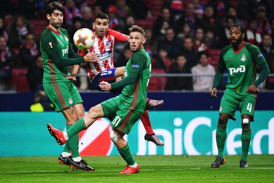 Football. UEFA Europa League. Atletico vs. Lokomotiv