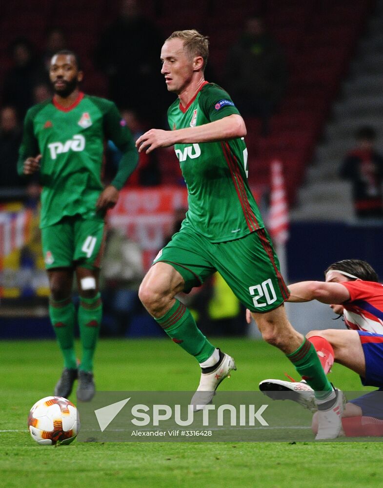 Football. UEFA Europa League. Atletico vs. Lokomotiv
