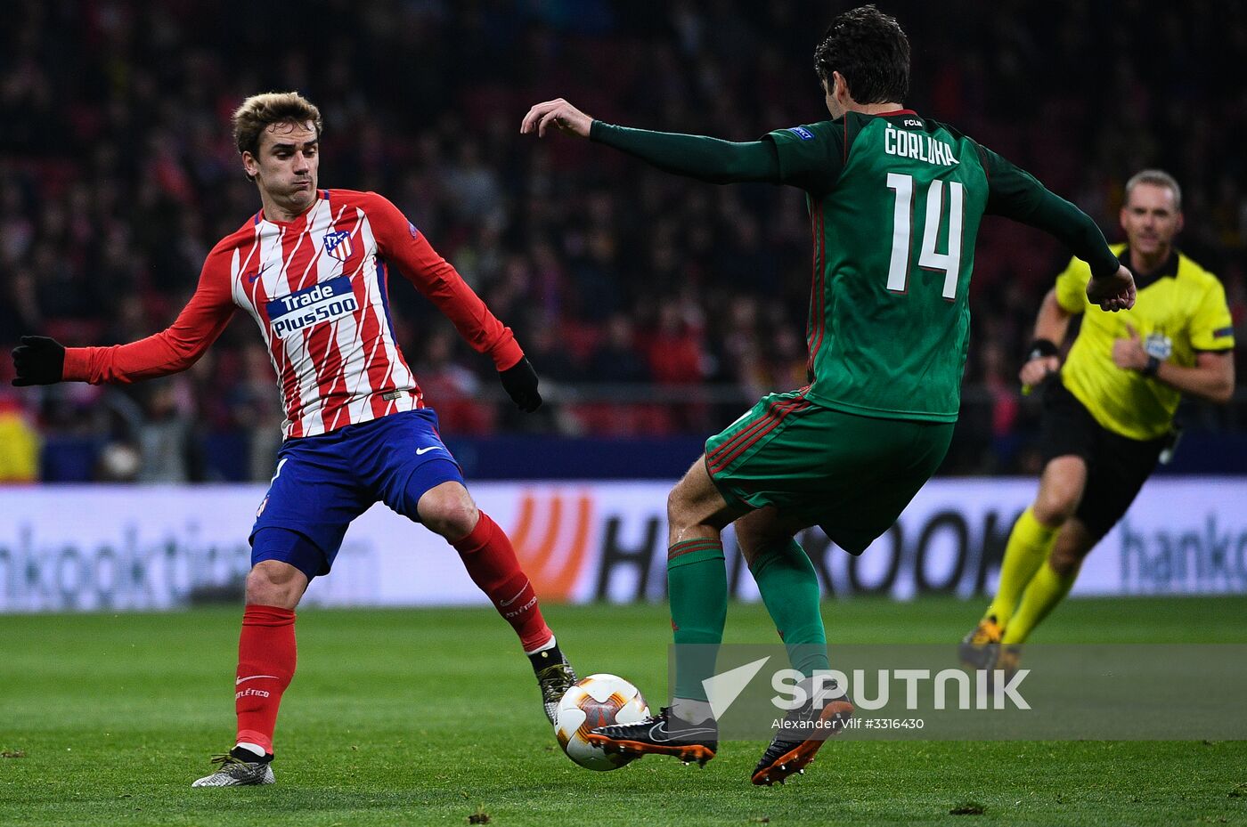 Football. UEFA Europa League. Atletico vs. Lokomotiv
