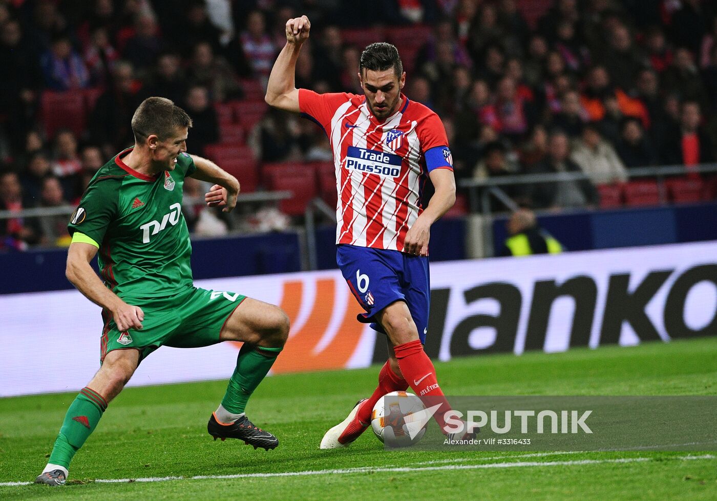 Football. UEFA Europa League. Atletico vs. Lokomotiv